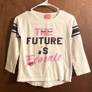 Little girls Long Sleeve graphic T-Shirt